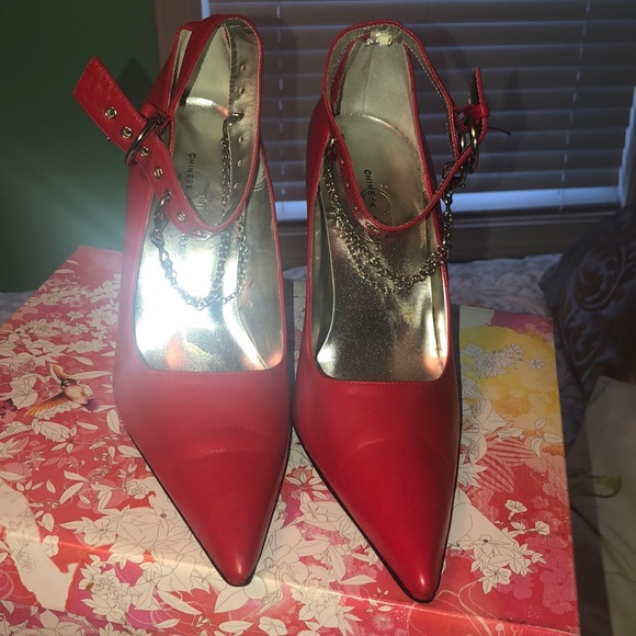 Red Chinese laundry heels - Picture 2 of 5